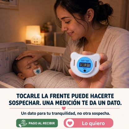Chupón Termómetro Digital para Bebés