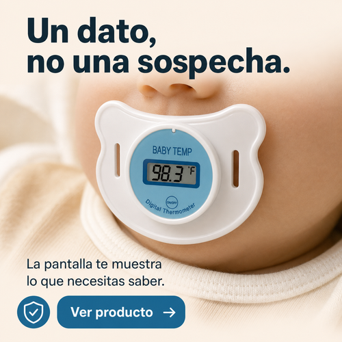 Chupón Termómetro Digital para Bebés