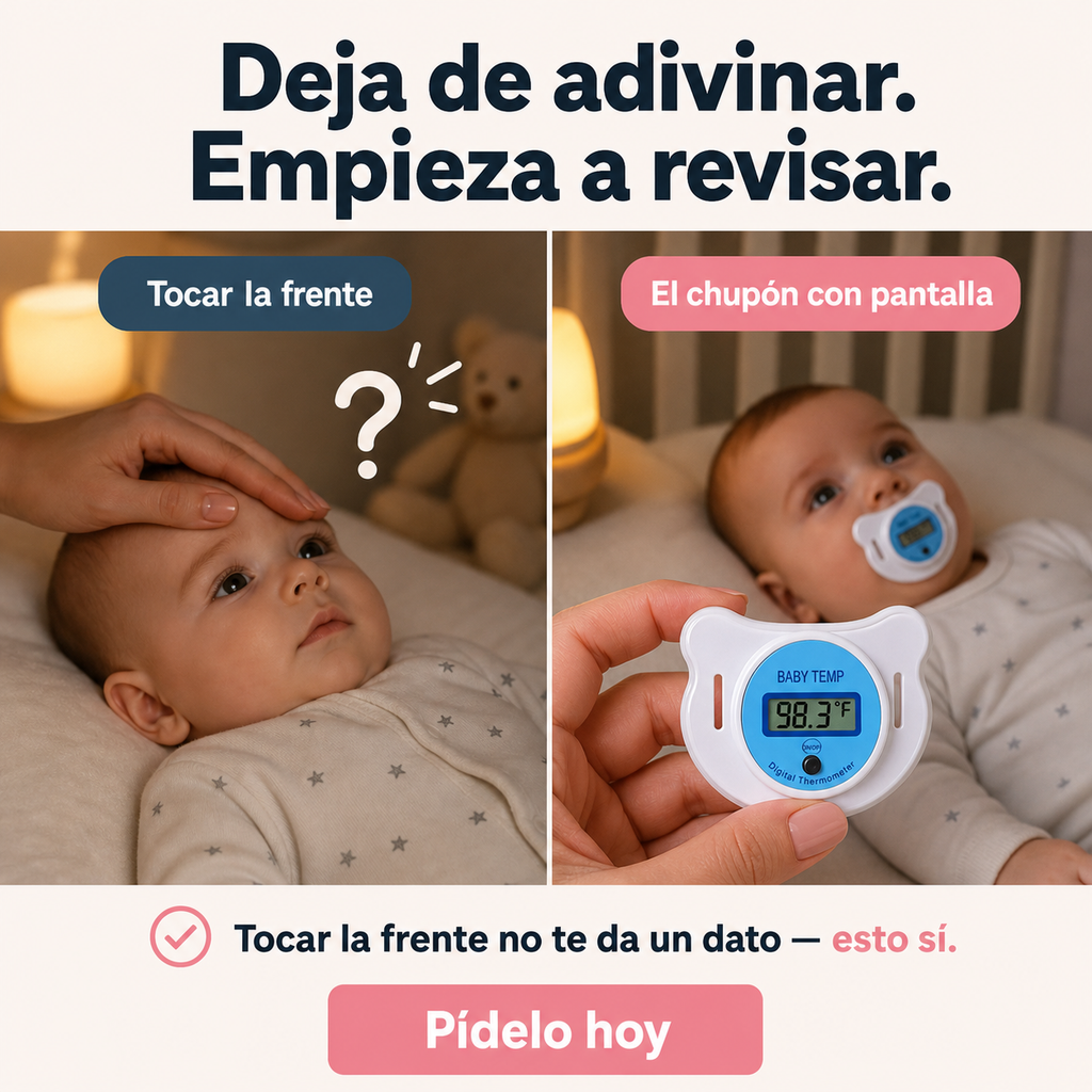 Chupón Termómetro Digital para Bebés