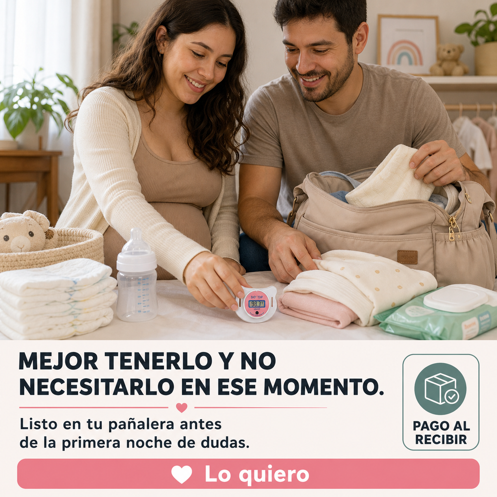 Chupón Termómetro Digital para Bebés