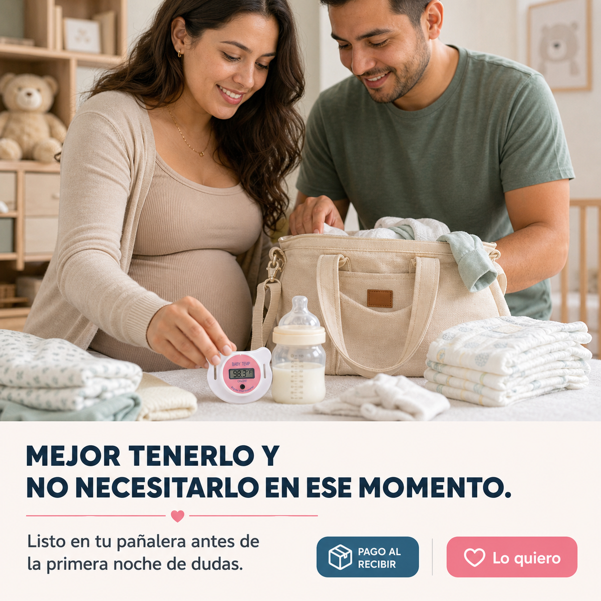 Chupón Termómetro Digital para Bebés