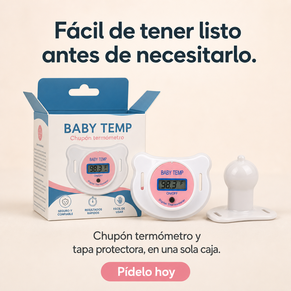 Chupón Termómetro Digital para Bebés