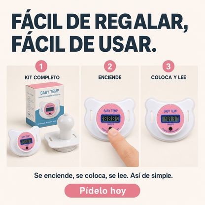 Chupón Termómetro Digital para Bebés
